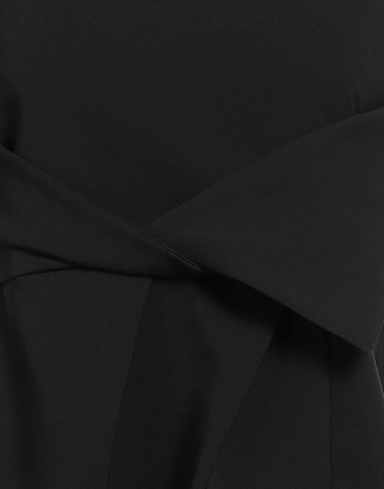 MR MASSIMO REBECCHI Midi Dress — IT 48 / US 12 / UK 16 (XXL) — Black — Draped Bandeau