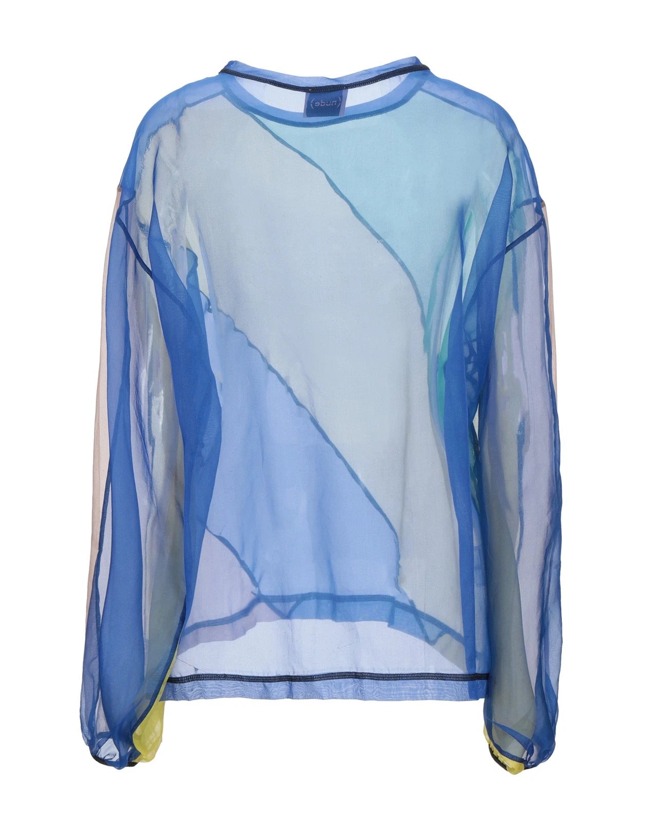 NUDE Silk Organza Top — IT 42 / US 6 / UK 10 (M) — Long Sleeve — Made in Italy