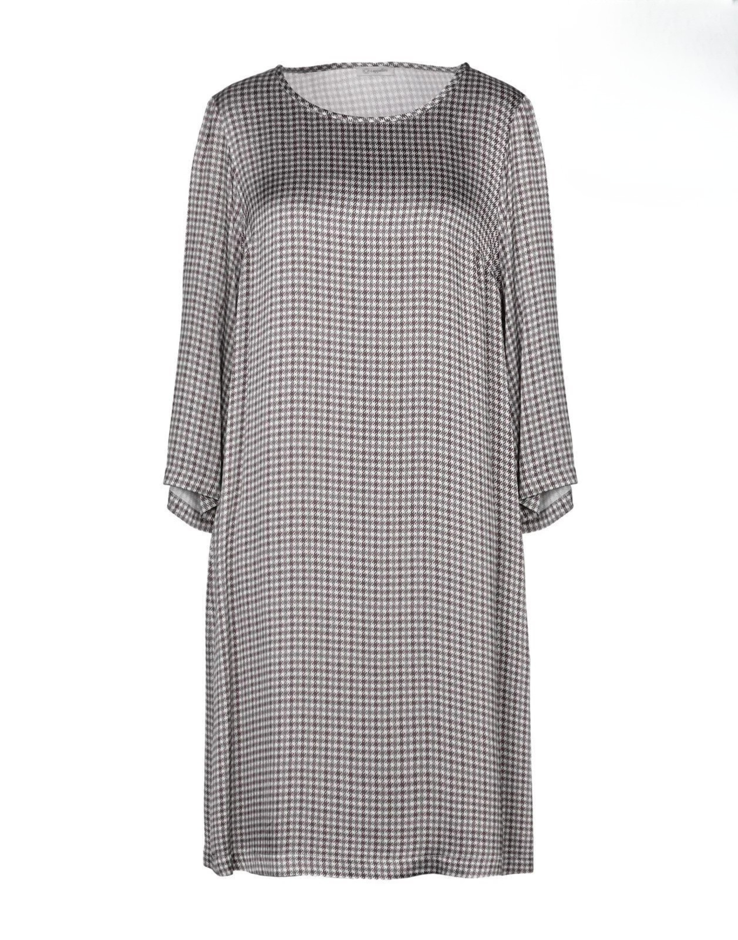 CAPPELLINI by PESERICO Satin Shift Dress — IT 42 — Made in Italy