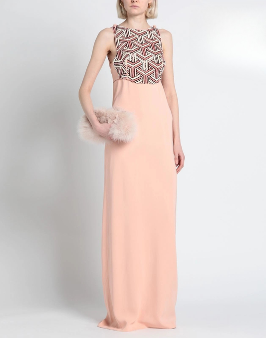 ELISABETTA FRANCHI “Red Carpet” Maxi Dress — IT 40 / US 4 (S) — Sequins & Beads