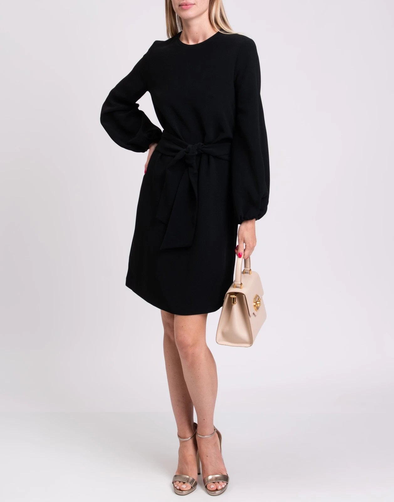GIANLUCA CAPANNOLO Shift Dress — IT 40 / US 4 / UK 8 (S) — Black — Made in Italy