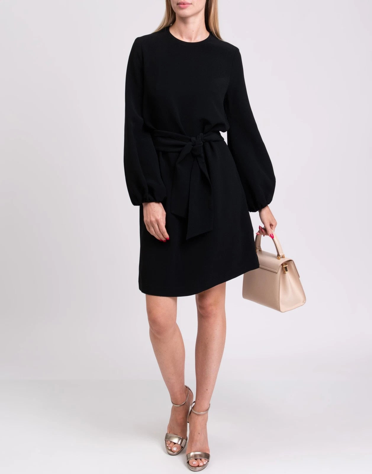 GIANLUCA CAPANNOLO Shift Dress — IT 40 / US 4 / UK 8 (S) — Black — Made in Italy