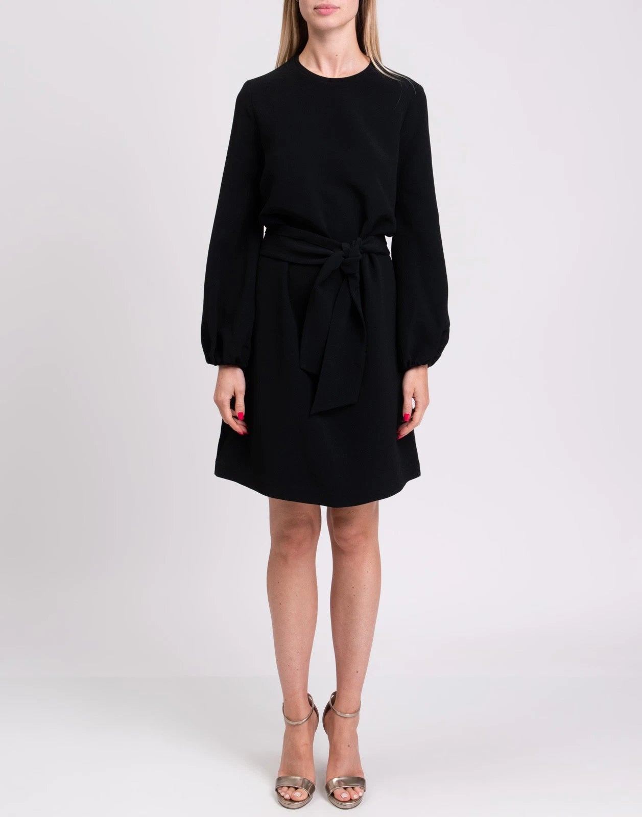 GIANLUCA CAPANNOLO Shift Dress — IT 40 / US 4 / UK 8 (S) — Black — Made in Italy
