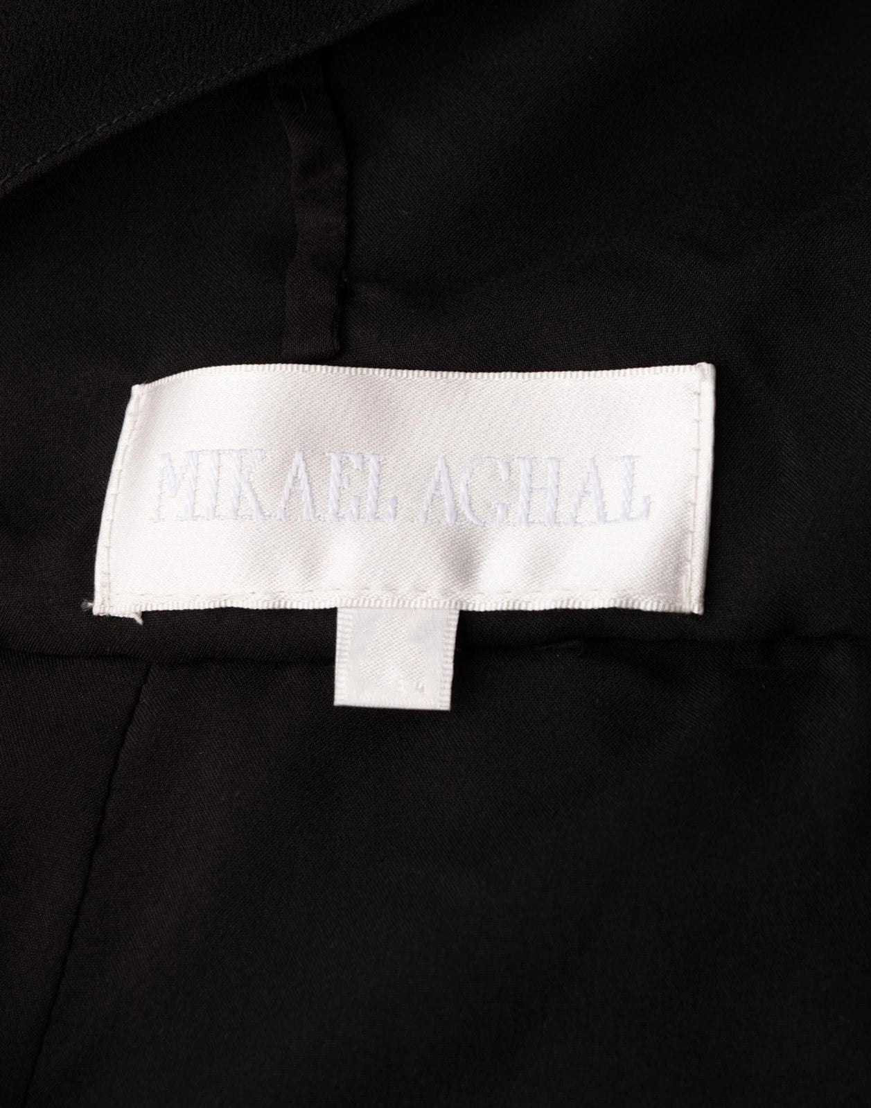 MIKAEL AGHAL Flare Dress — US 10 / UK 14 / IT 46 (L) — Black — Pleated Ruffle — Zipped — RRP €859