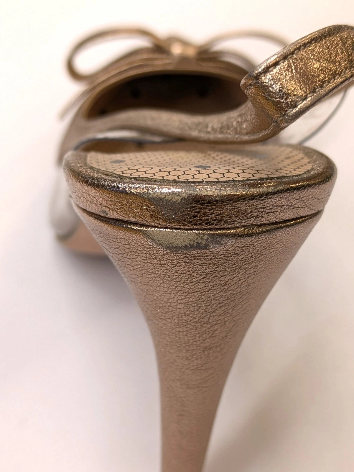 RED VALENTINO Leather Slingback Heels — US 7 / UK 4 / EU 37 — Made in Italy
