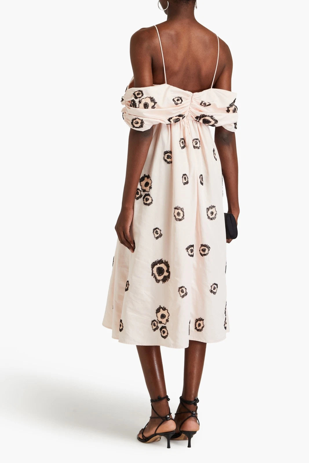 STINE GOYA Beaded Midi Dress — XXS / Pink