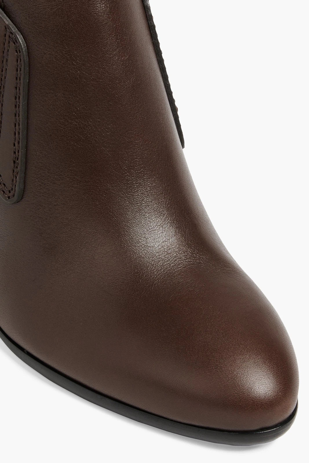TOD’S Leather Ankle Boots — US 7.5 / EU 37.5 — Brown/Black