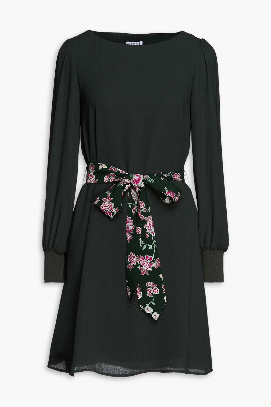 CLAUDIE PIERLOT Mini Dress — FR 38 / US 6 / UK 10 (M) — Knit • Lined • Stretch- Made in France