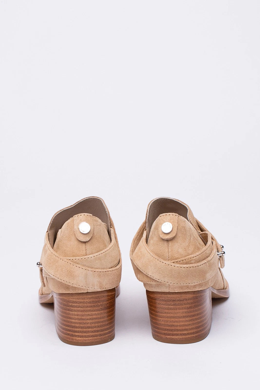 RAG & BONE Leather Booties — EU 38.5 / UK 5.5 / US 8.5 — Mid Heel • Metal Logo