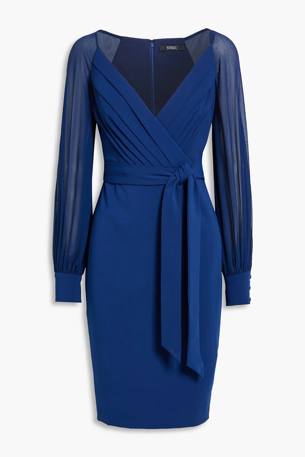 BADGLEY MISCHKA Chiffon Knee-Length Dress — US10 / UK14 / IT46 (XL)