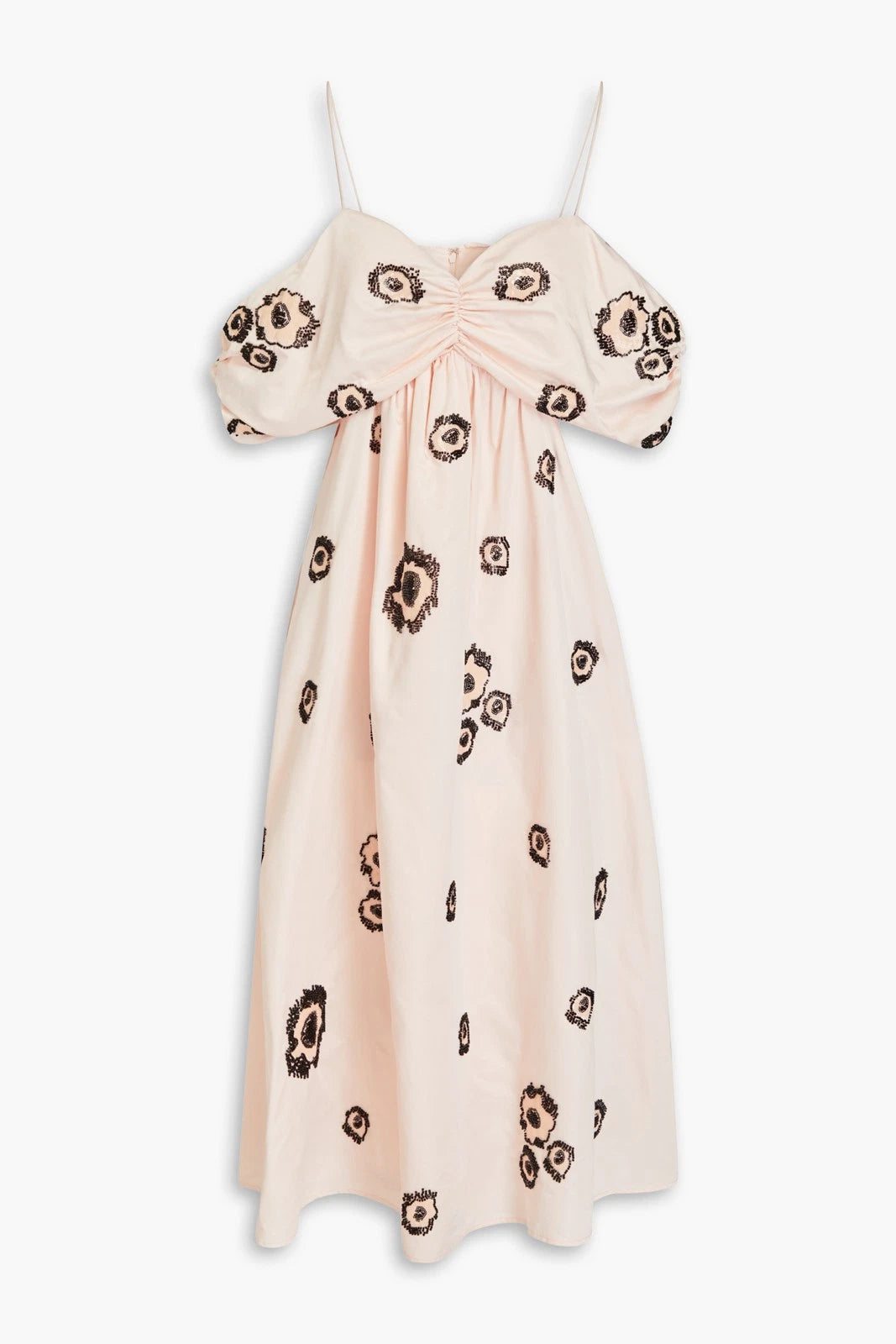 STINE GOYA Beaded Midi Dress — XXS / Pink