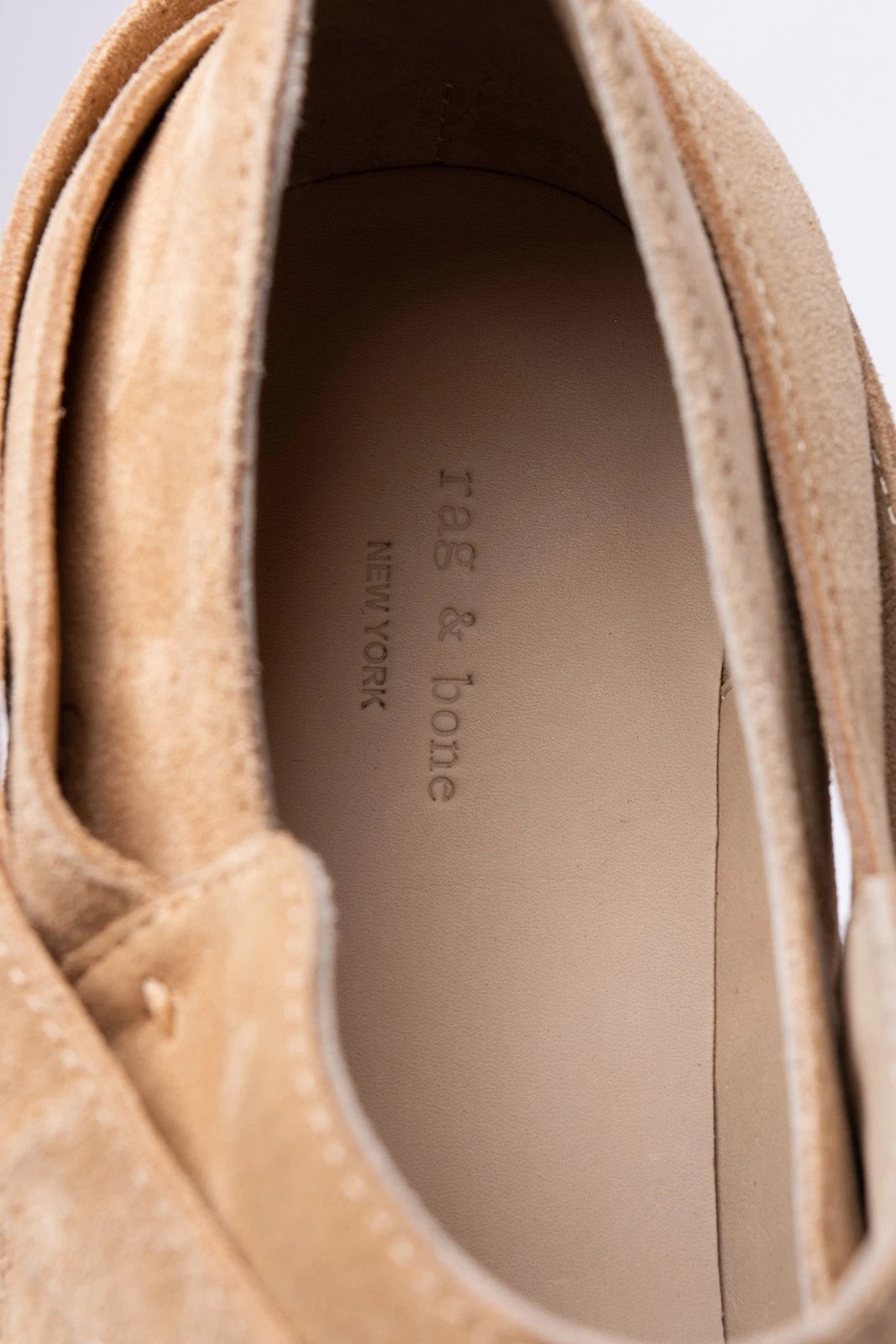 RAG & BONE Leather Booties — EU 38.5 / UK 5.5 / US 8.5 — Mid Heel • Metal Logo