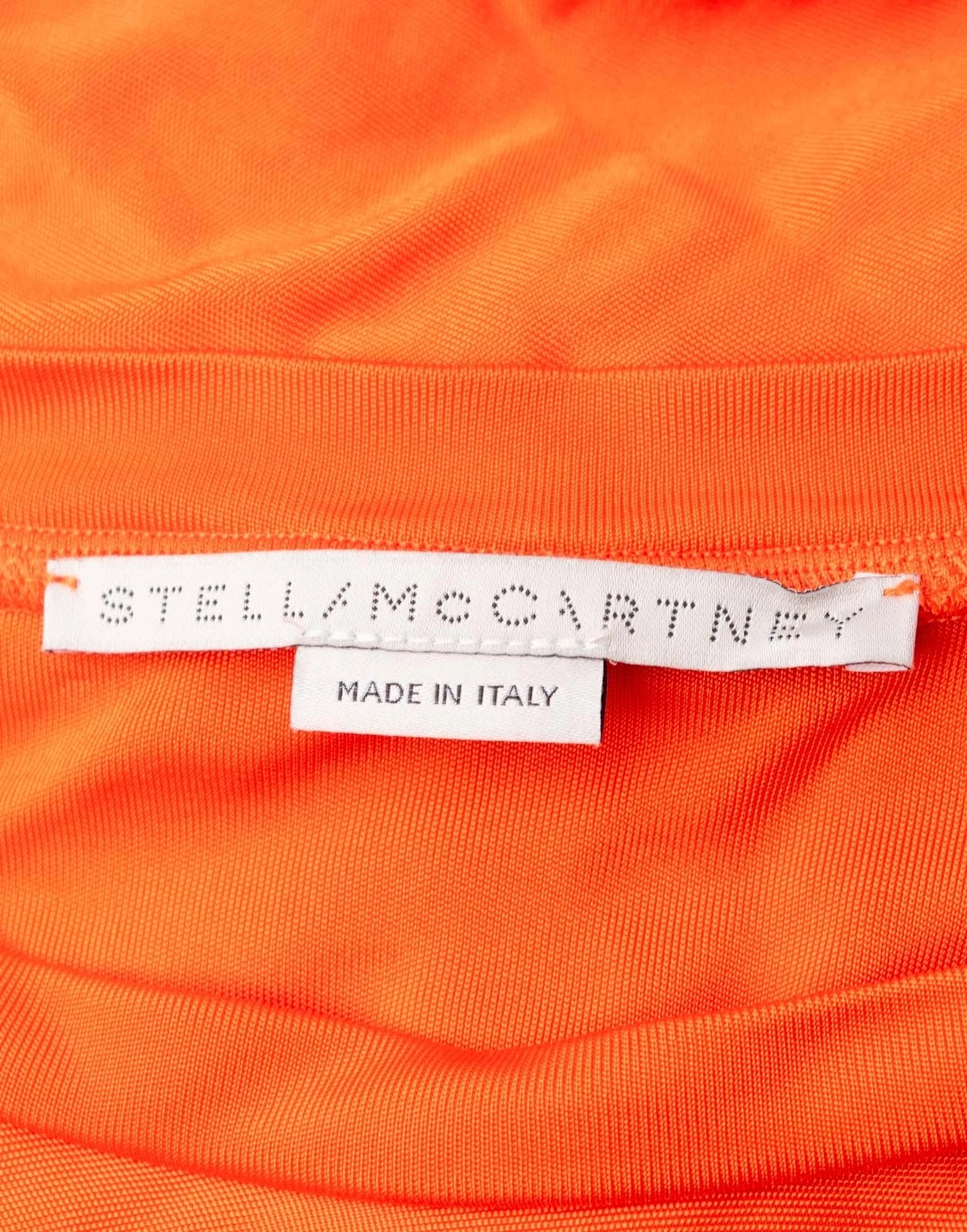 STELLA McCARTNEY Draped Top — IT 40 / US 4 / UK 8 (S) — Orange — Made in Italy