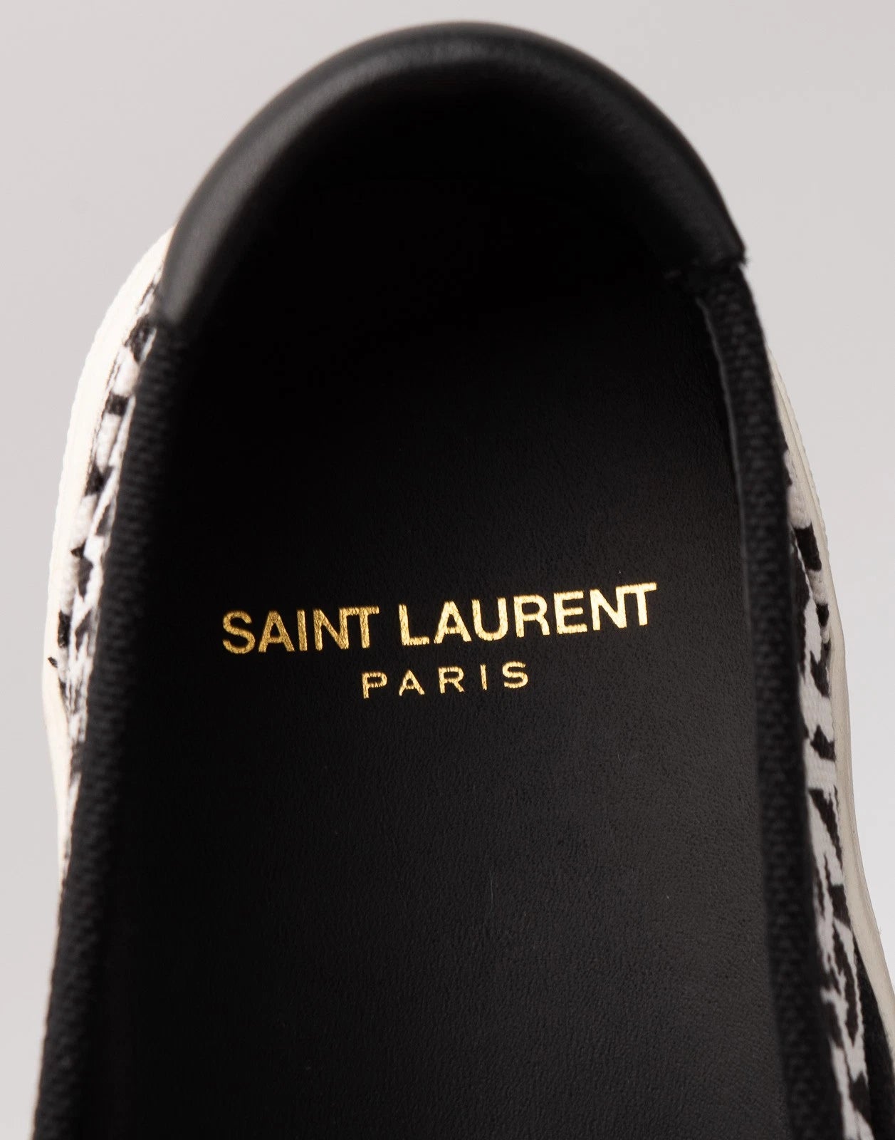 SAINT LAURENT Canvas Slip-On Sneakers — EU 36 / US 6 / UK 3