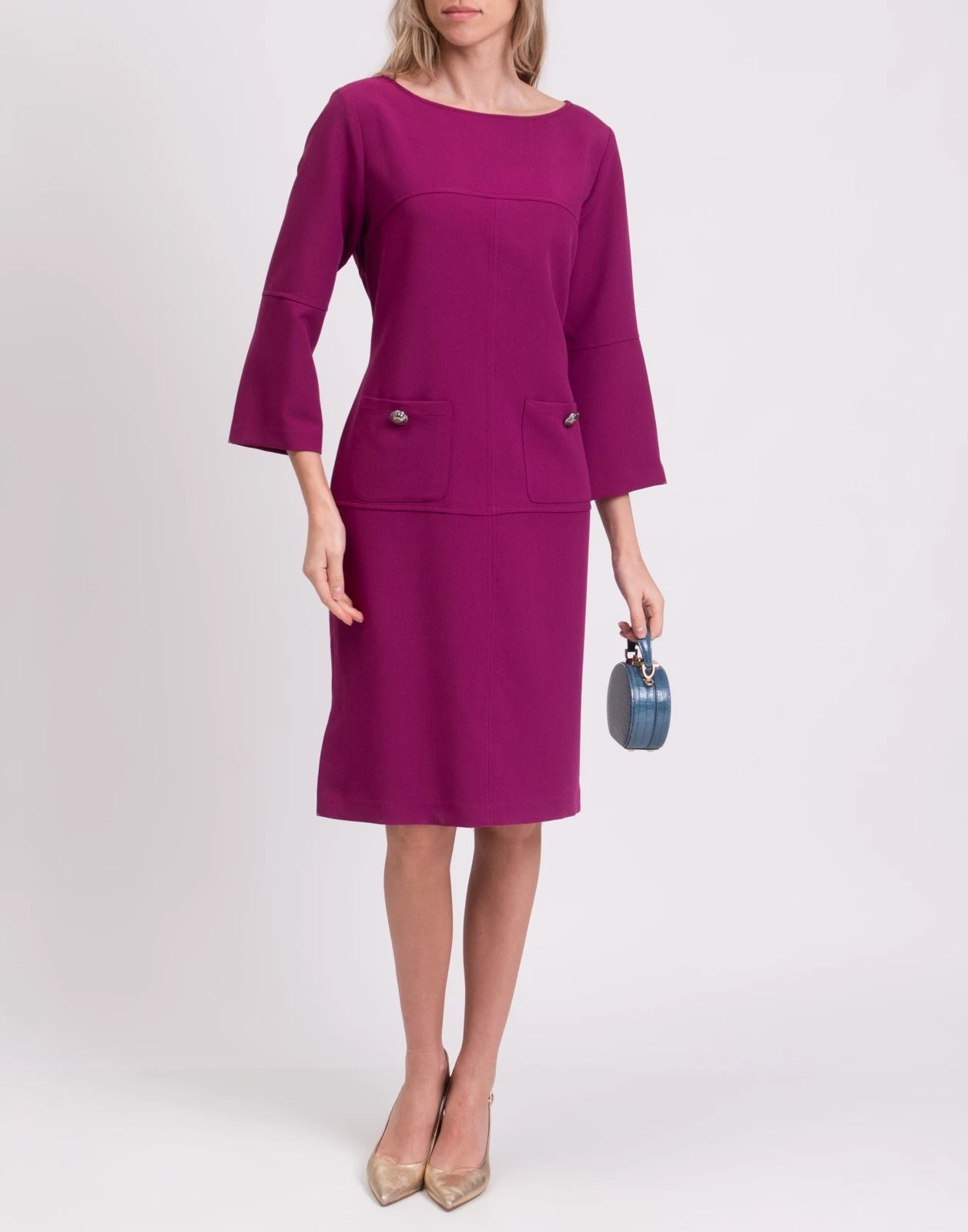 CLIPS Midi Sheath Dress — IT 48 / US 12 / UK 16 (XXL) — Made in Italy