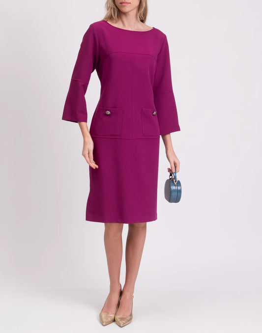 CLIPS Midi Sheath Dress — IT 48 / US 12 / UK 16 (XXL) — Made in Italy