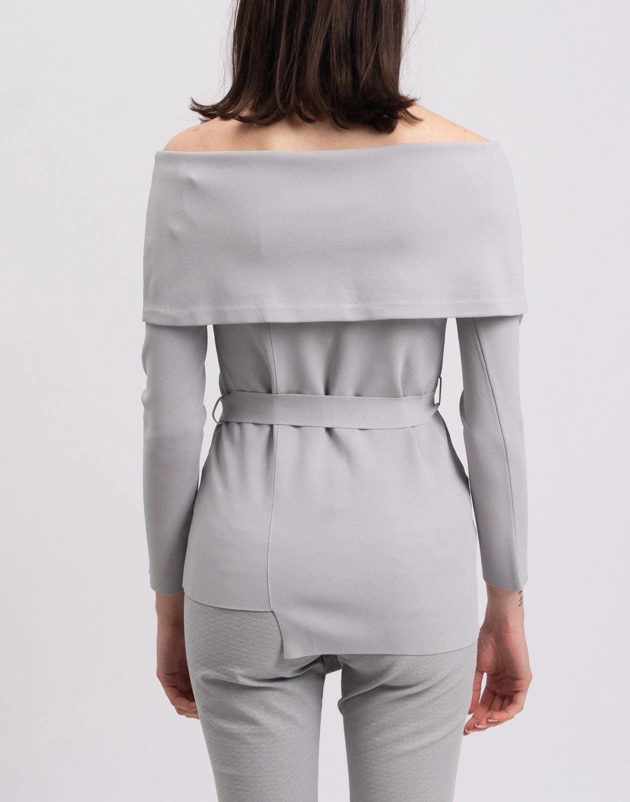 SAFIYAA Off-Shoulder Knitted Top — FR36 / US4 / UK8 (S)