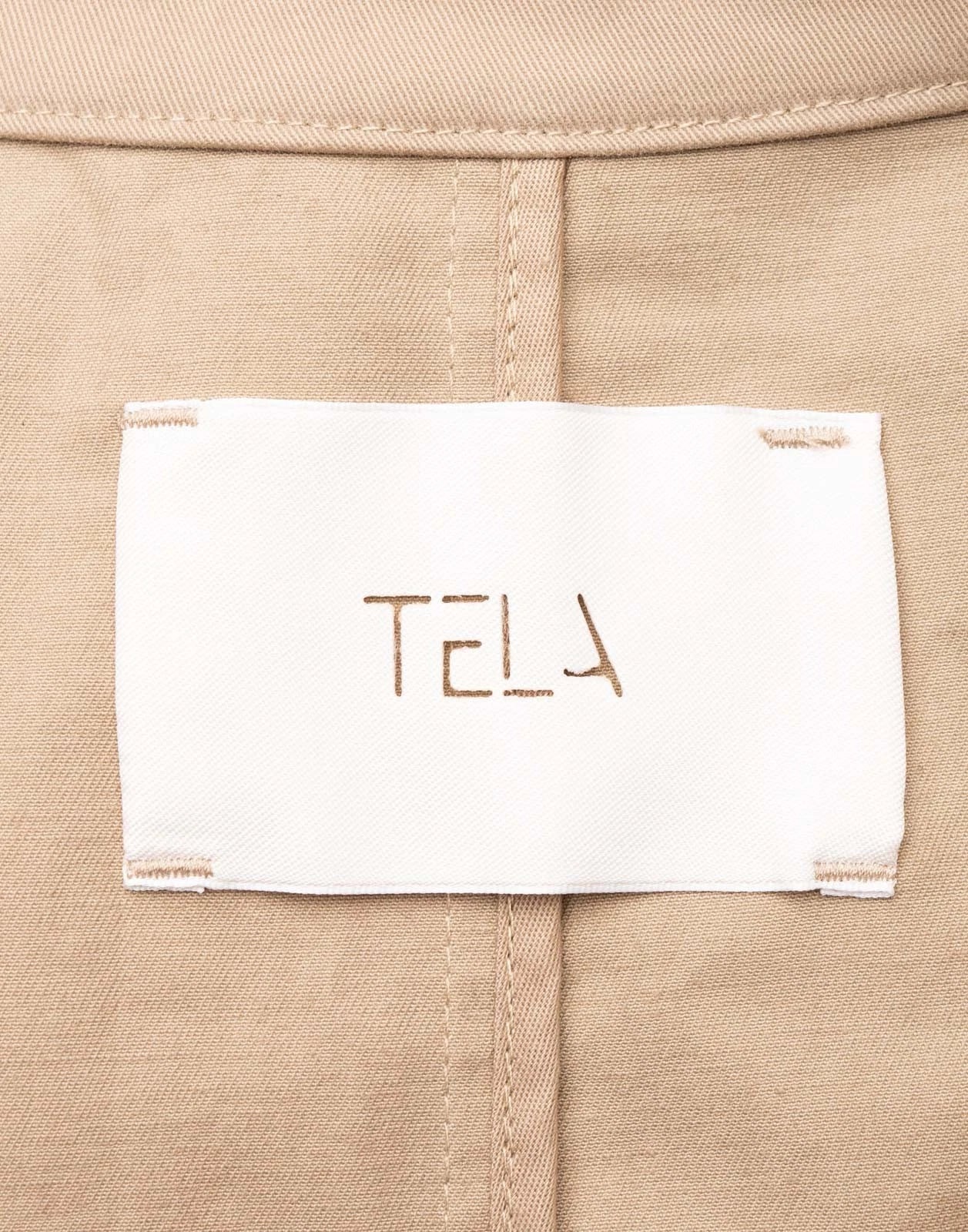 TELA Long Trench Coat — IT 46 / US 10 / UK 14 (XL) — Beige — Belted — Made in Italy