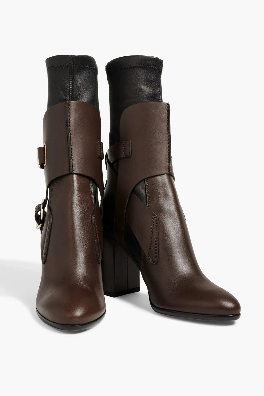 TOD’S Leather Ankle Boots — US 7.5 / EU 37.5 — Brown/Black